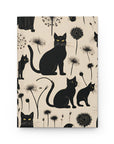 Deluxe Hardcover Journal - Black Cats and Dandelions