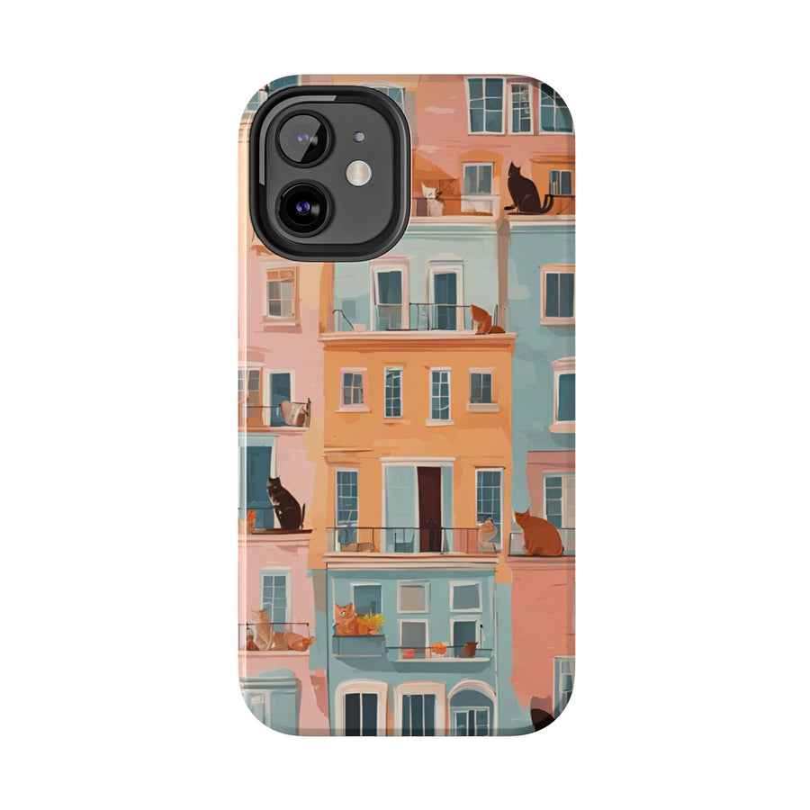 Tough iPhone Case - The Balcony Cat Chronicles