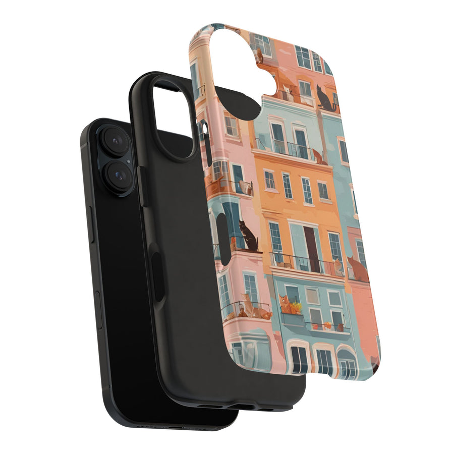 Tough iPhone Case - The Balcony Cat Chronicles