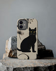 Tough iPhone Case - Black Cats and Dandelions