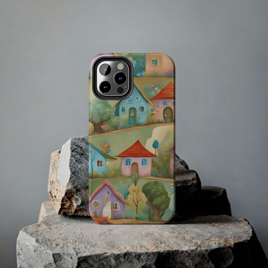 Tough iPhone Case - Joyful Village