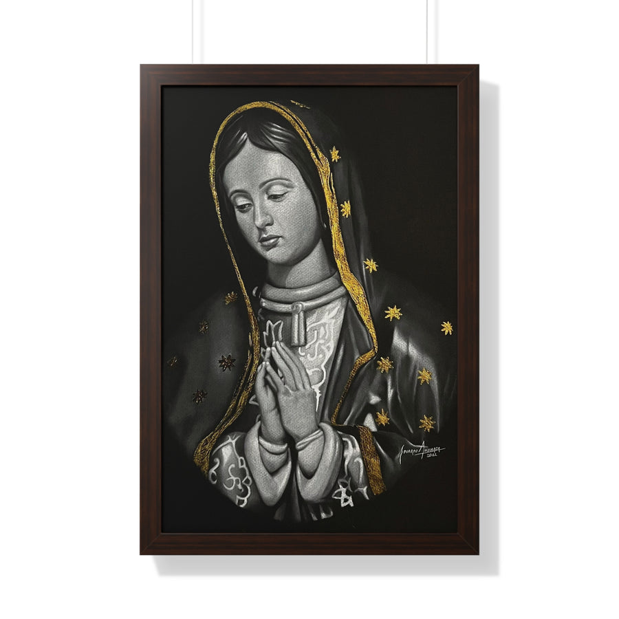 Framed Vertical Poster - "Virgen" (Virgin)