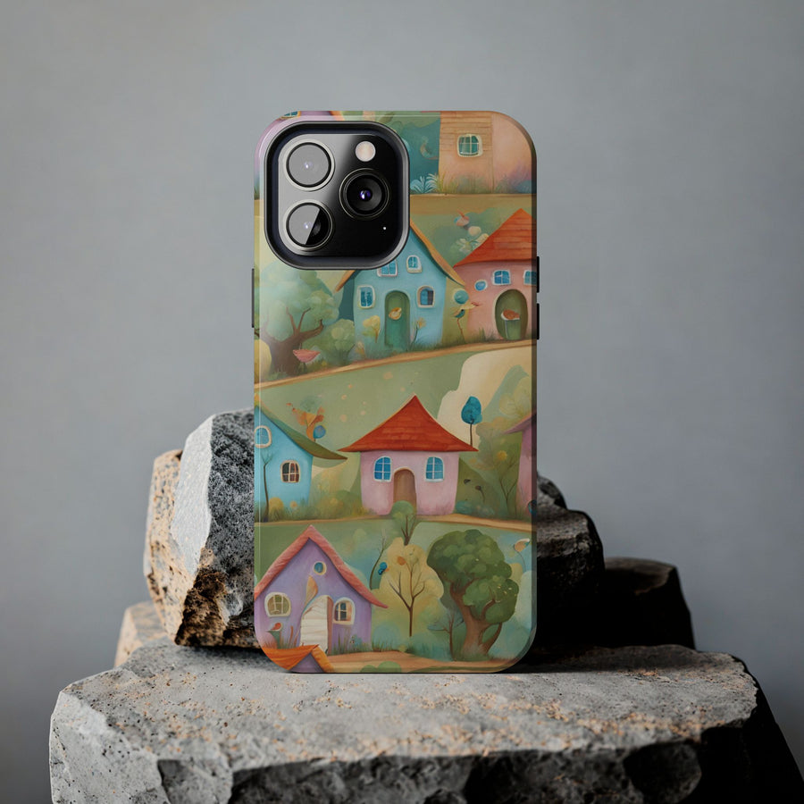 Tough iPhone Case - Joyful Village