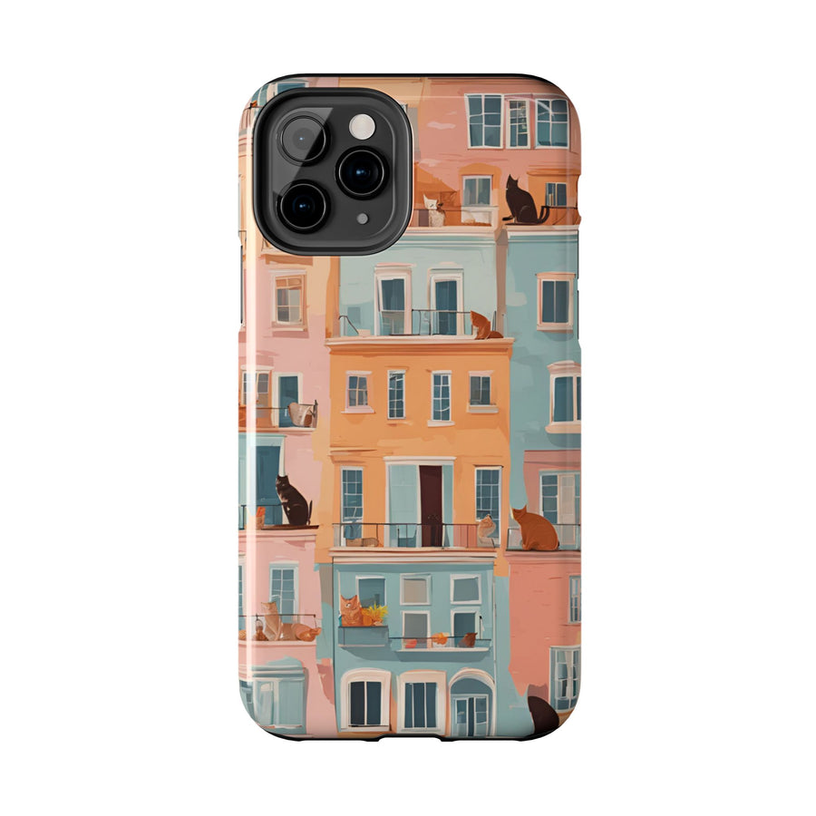 Tough iPhone Case - The Balcony Cat Chronicles