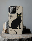 Tough iPhone Case - Black Cats and Dandelions