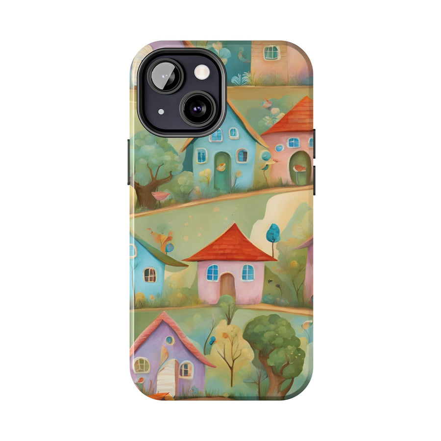 Tough iPhone Case - Joyful Village