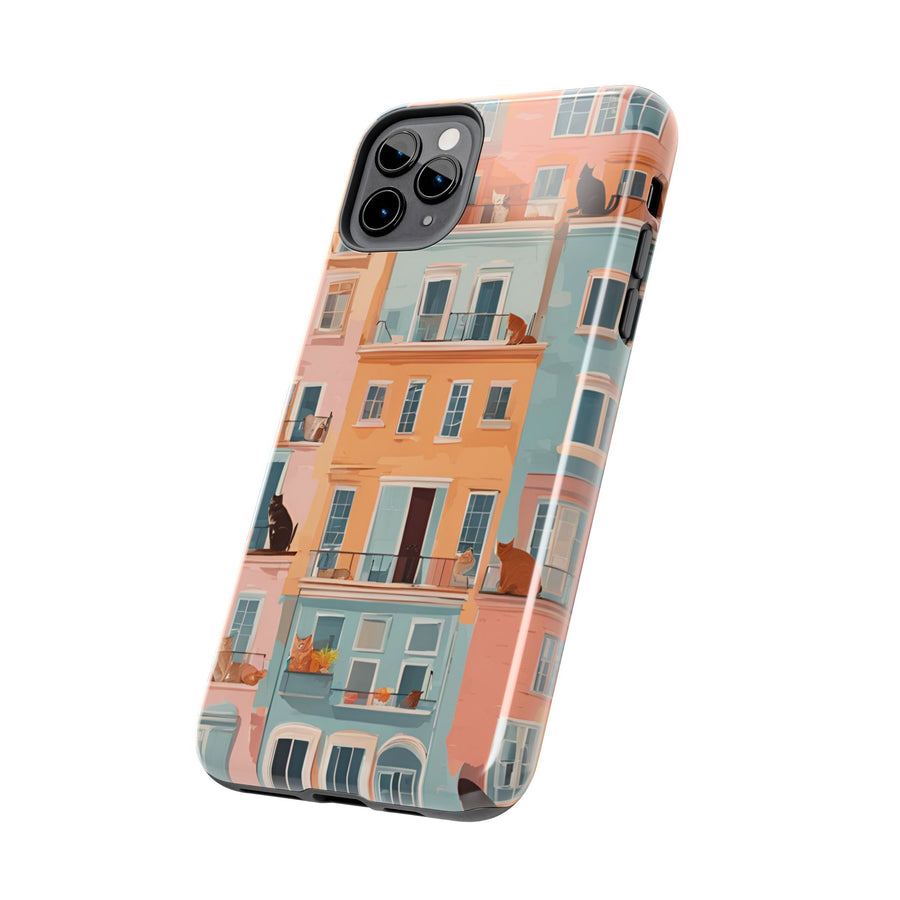 Tough iPhone Case - The Balcony Cat Chronicles