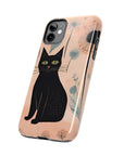 Tough iPhone Case - Black Cats and Dandelions