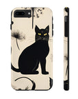 Tough iPhone Case - Black Cats and Dandelions