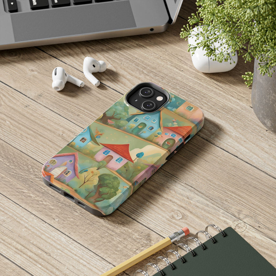 Tough iPhone Case - Joyful Village