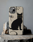 Tough iPhone Case - Black Cats and Dandelions