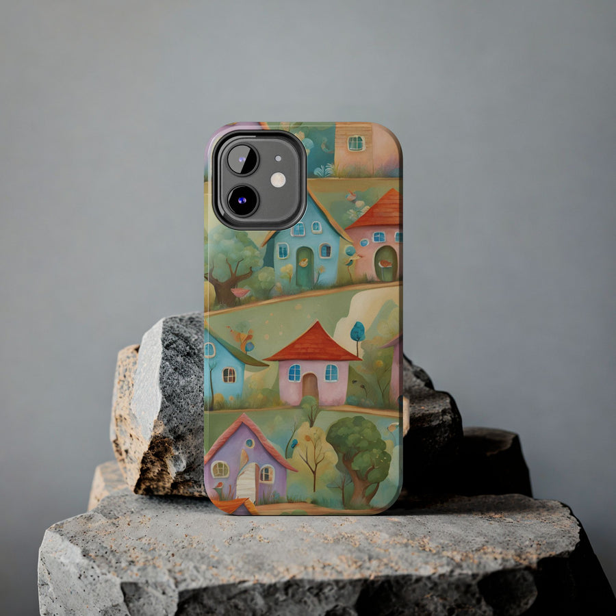 Tough iPhone Case - Joyful Village