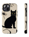 Tough iPhone Case - Black Cats and Dandelions