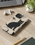 Tough iPhone Case - Black Cats and Dandelions