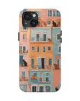 Tough iPhone Case - The Balcony Cat Chronicles