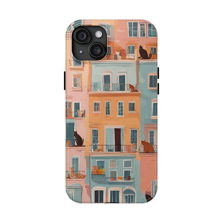 Tough iPhone Case - The Balcony Cat Chronicles