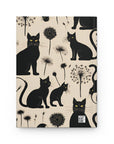 Deluxe Hardcover Journal - Black Cats and Dandelions