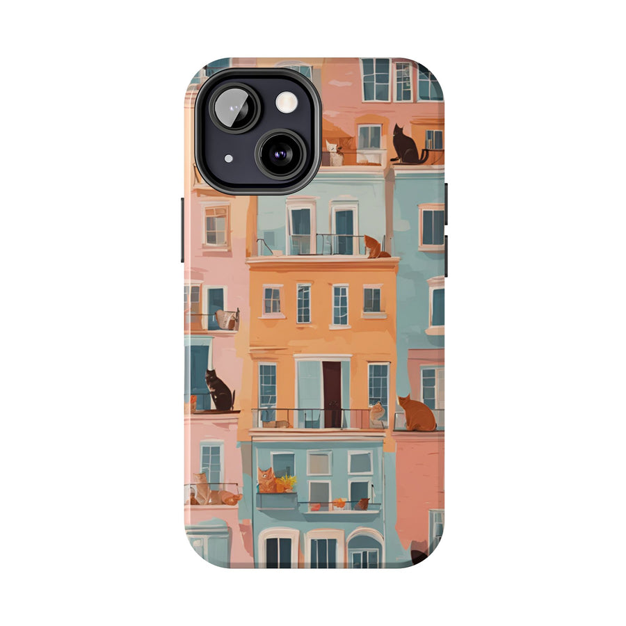 Tough iPhone Case - The Balcony Cat Chronicles