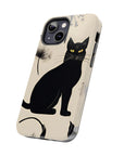 Tough iPhone Case - Black Cats and Dandelions