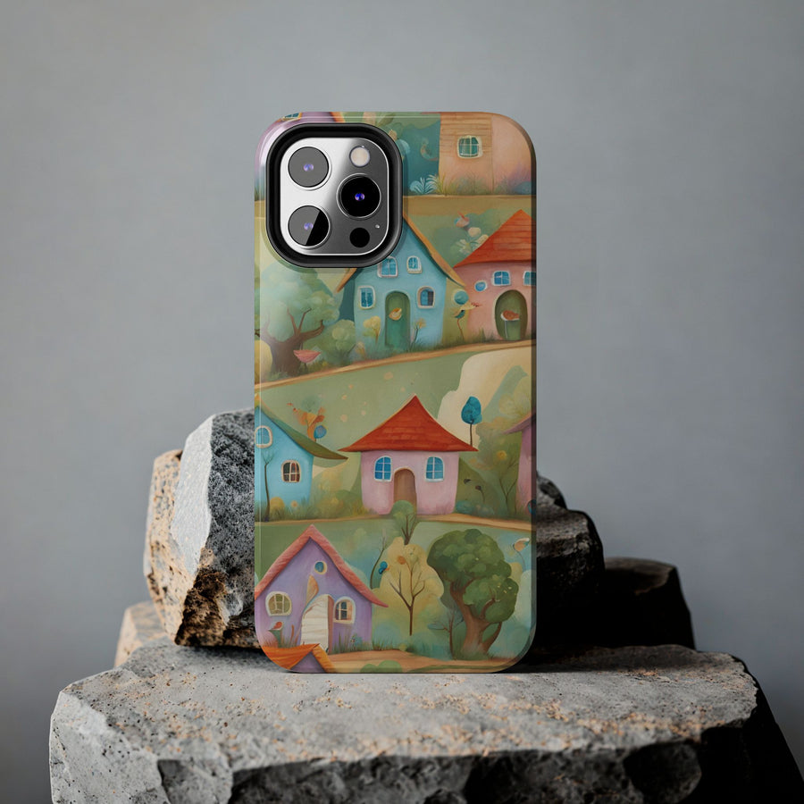 Tough iPhone Case - Joyful Village