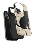 Tough iPhone Case - Black Cats and Dandelions