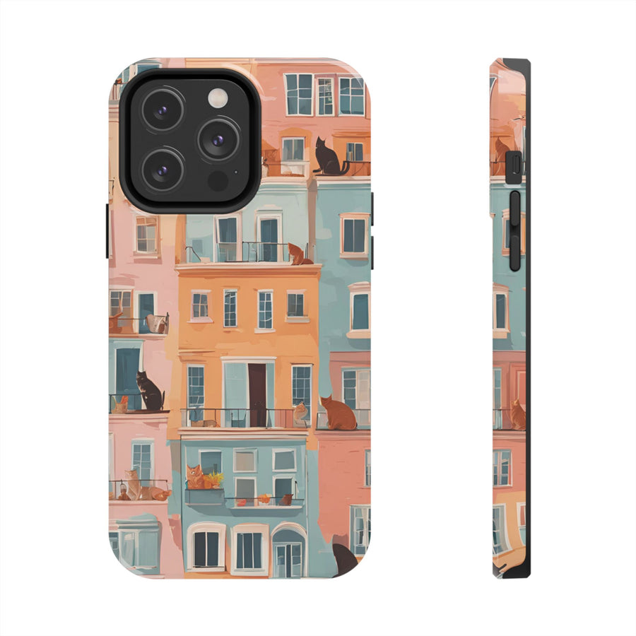 Tough iPhone Case - The Balcony Cat Chronicles