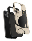 Tough iPhone Case - Black Cats and Dandelions