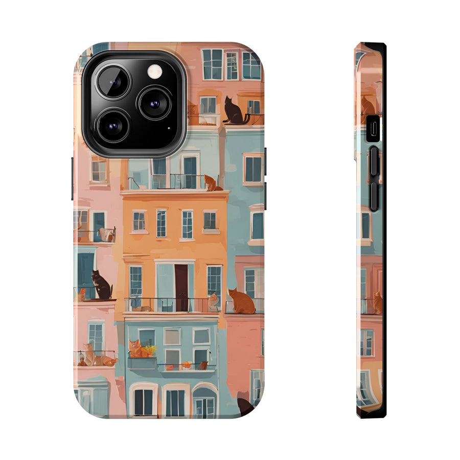 Tough iPhone Case - The Balcony Cat Chronicles