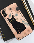 Tough iPhone Case - Black Cats and Dandelions