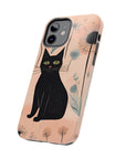 Tough iPhone Case - Black Cats and Dandelions