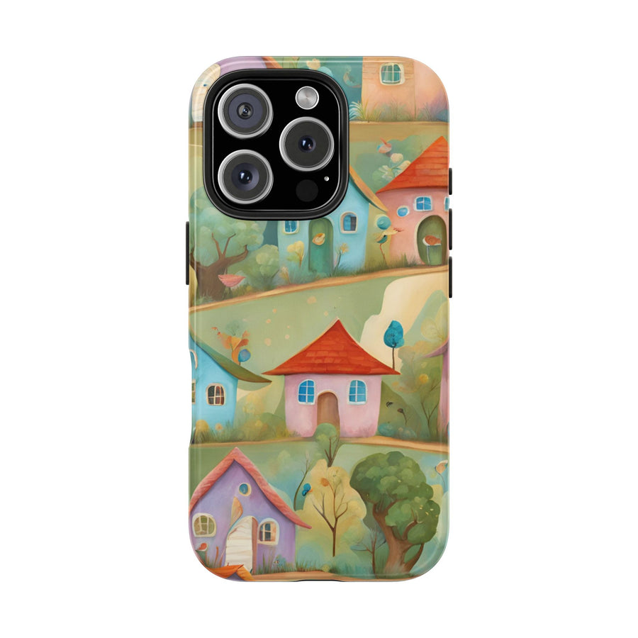 Tough iPhone Case - Joyful Village