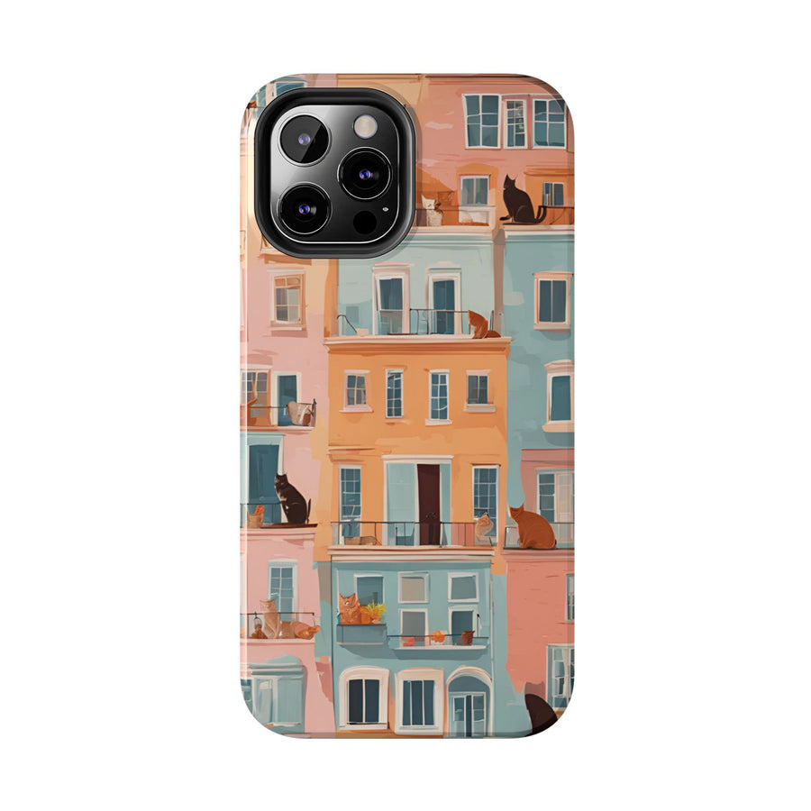 Tough iPhone Case - The Balcony Cat Chronicles