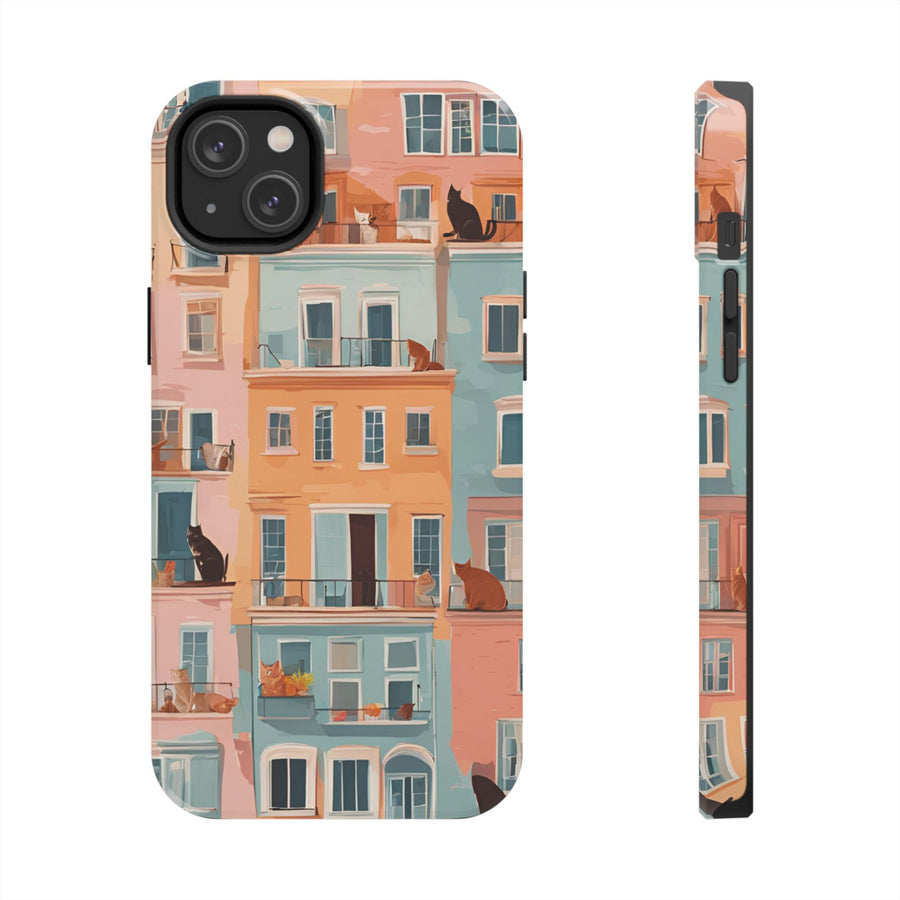 Tough iPhone Case - The Balcony Cat Chronicles