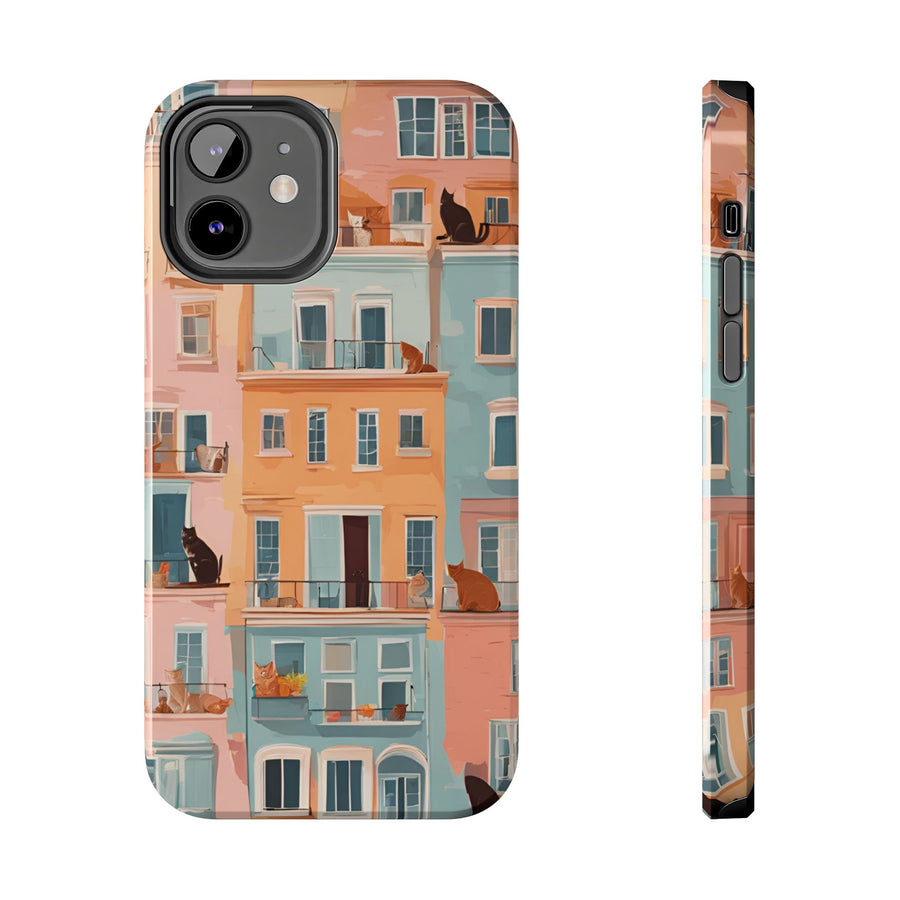 Tough iPhone Case - The Balcony Cat Chronicles