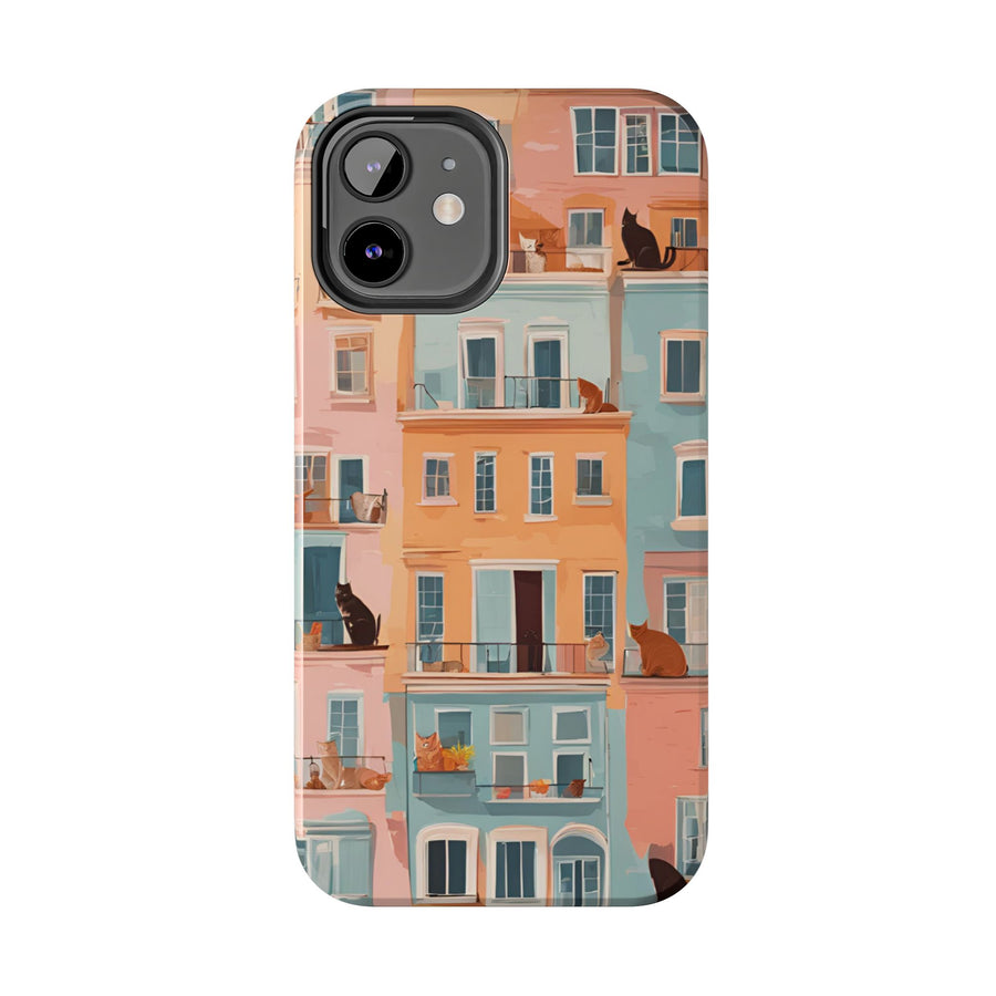 Tough iPhone Case - The Balcony Cat Chronicles