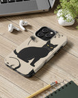 Tough iPhone Case - Black Cats and Dandelions