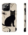 Tough iPhone Case - Black Cats and Dandelions