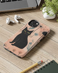 Tough iPhone Case - Black Cats and Dandelions