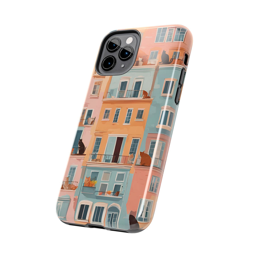 Tough iPhone Case - The Balcony Cat Chronicles