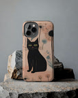 Tough iPhone Case - Black Cats and Dandelions