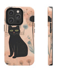 Tough iPhone Case - Black Cats and Dandelions