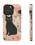 Tough iPhone Case - Black Cats and Dandelions