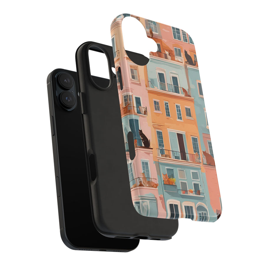 Tough iPhone Case - The Balcony Cat Chronicles