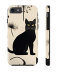 Tough iPhone Case - Black Cats and Dandelions