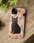 Tough iPhone Case - Black Cats and Dandelions