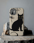 Tough iPhone Case - Black Cats and Dandelions