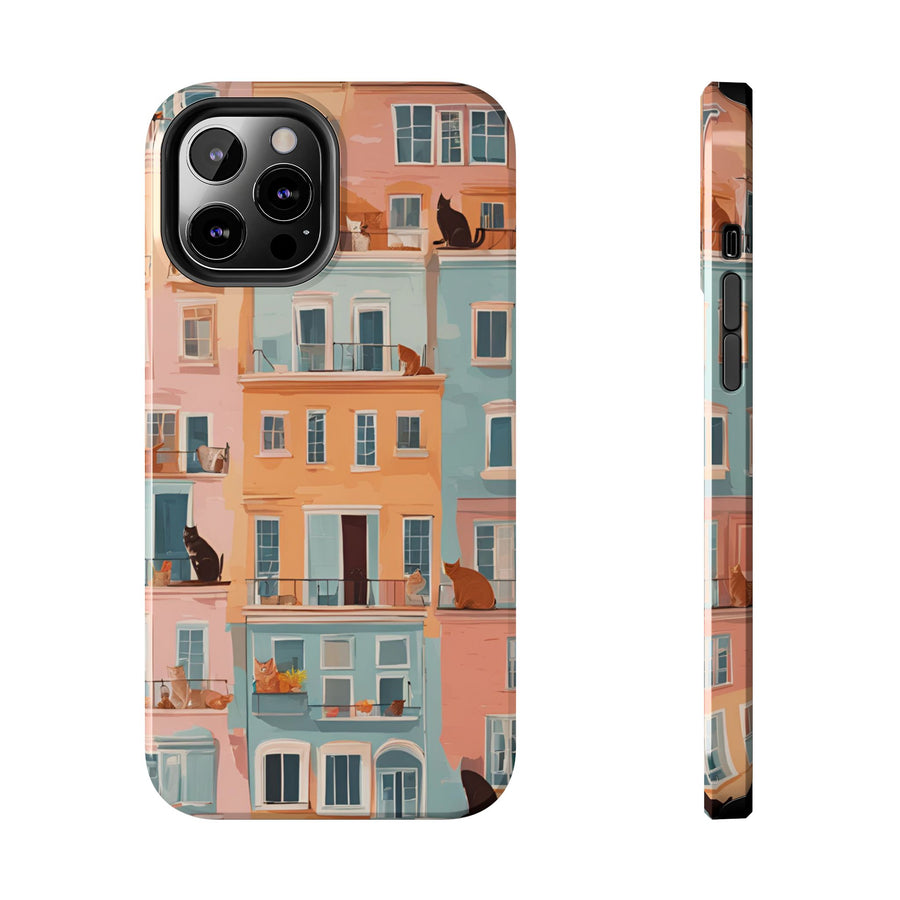 Tough iPhone Case - The Balcony Cat Chronicles