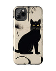 Tough iPhone Case - Black Cats and Dandelions