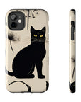 Tough iPhone Case - Black Cats and Dandelions