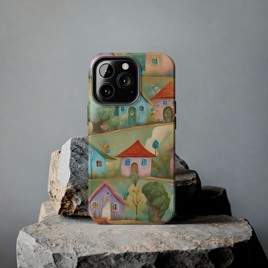 Tough iPhone Case - Joyful Village